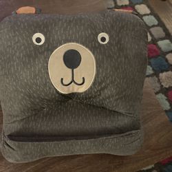 Pillowfort Tablet Holder - Bear Design, Side Pockets, Rear Pocket