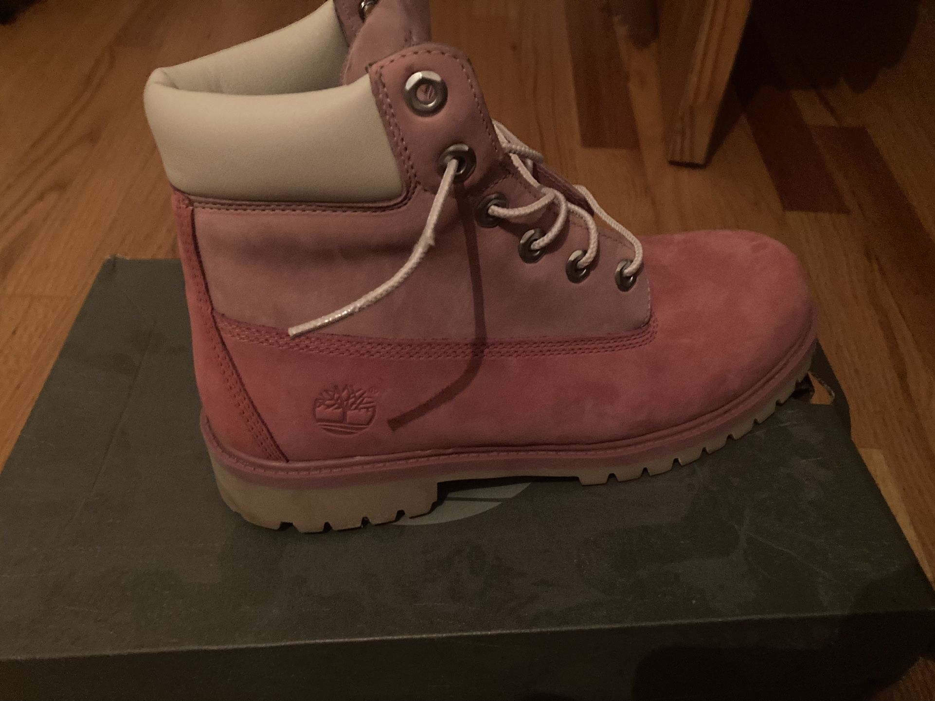 Pink Timberland Waterproof Boots