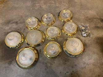 Flush Mount Ceiling Light Fixtures Lot of 10