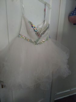 White prom dress