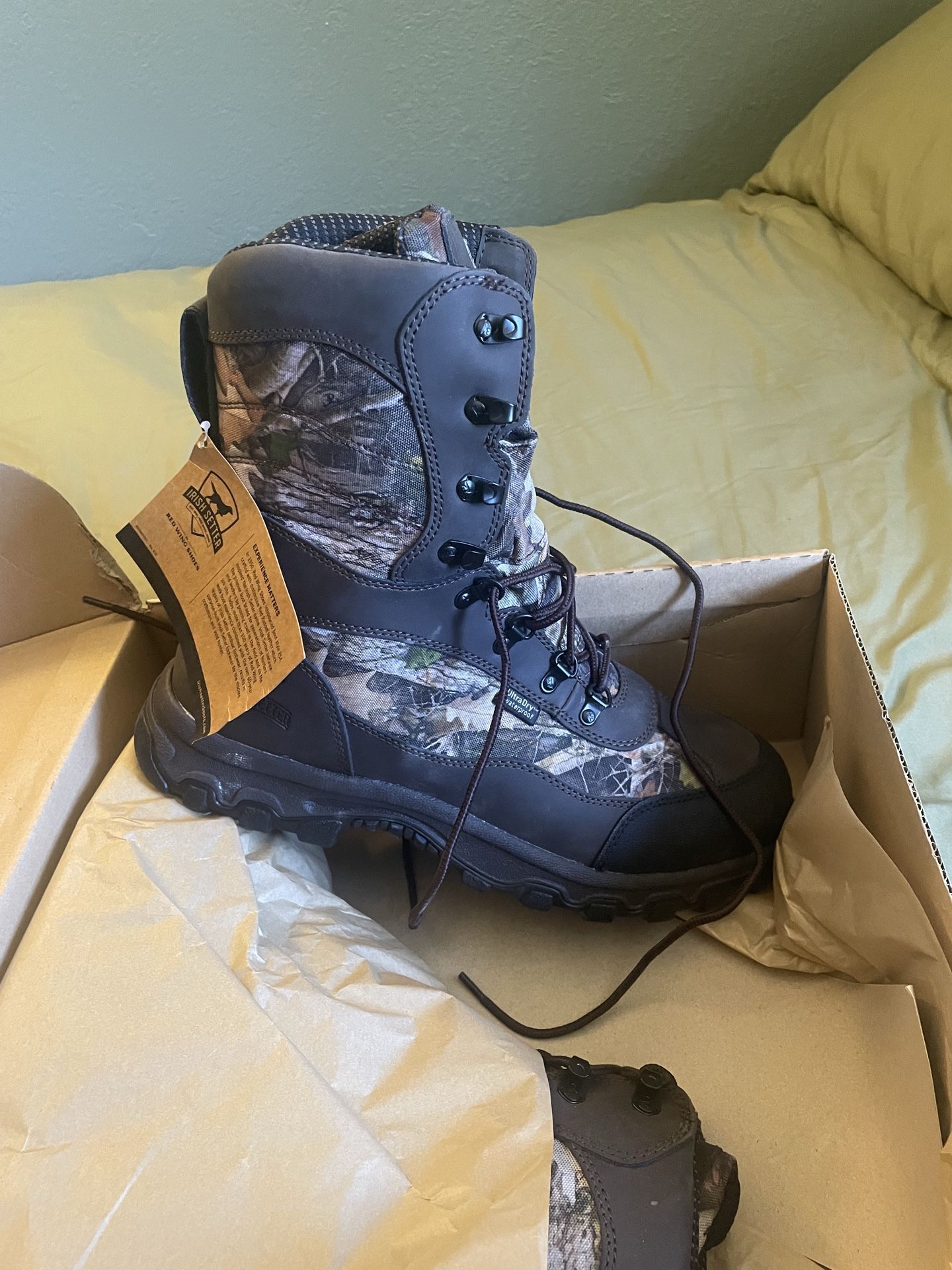 New Mens size 13 Irish Setter hunting boots
