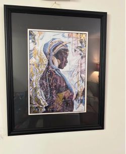 Framed African Woman Portrait Art Print