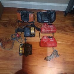 Milwaukee Dewalt Ridgid Charges 