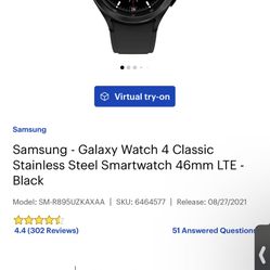 Galaxy Watch 4 46mm LTE Classic