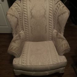 Wingback Chair With Footrest