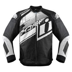 Icon Hypersport prime leather motorcycle jacket Size Large, 56