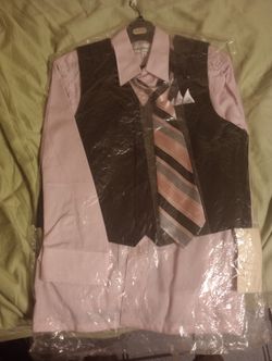 Size 8 Pink Suit For Little Boys 