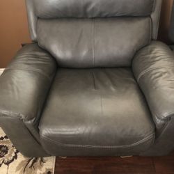 Leather Motorized Recliner Chair