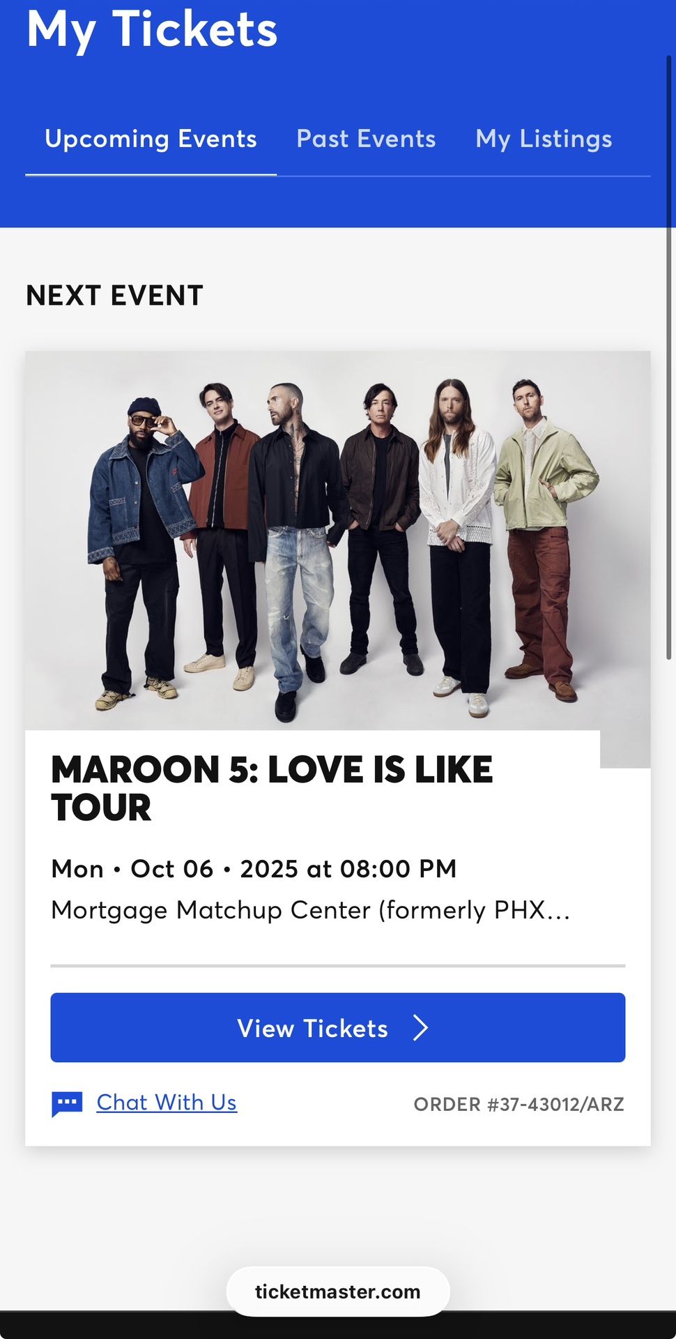 Maroon 5 Tickets
