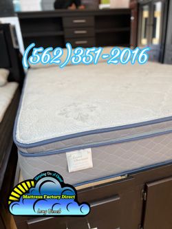 Sweet dreams queen mattress and Boxspring Pillowtop memory foam new