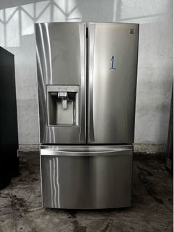 Kenmore French Doors  counter depth stainless steel refrigerator
