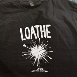 Loathe Unisex Black Band T Shirt 