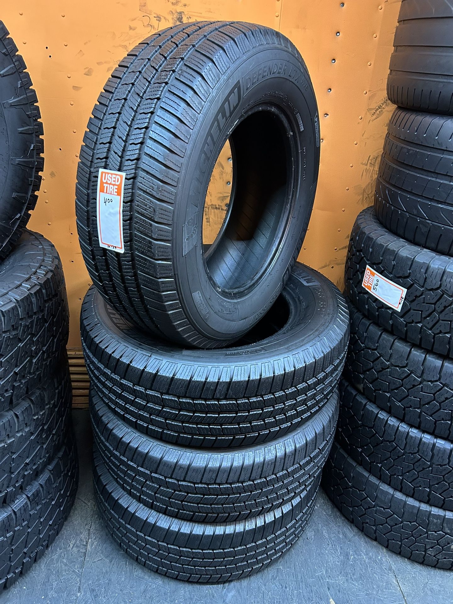 265/65R17 Michelin Defender LTX High Tread Full Tire Set