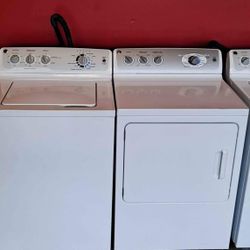GE WASHER & DRYER SET WITH STAINLESS STEEL TUB ON SALE TODAY!! COMES WITH 30 DAYS WARRANTY!! 
