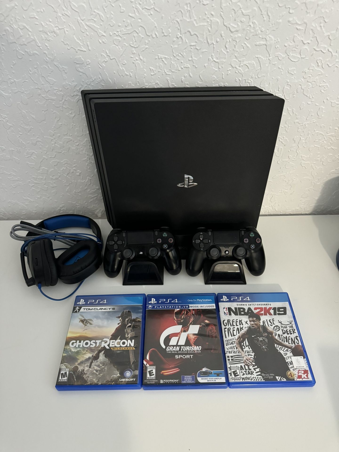 PS4 Pro 2TB With Two Controllers