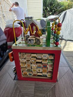 kids child activity cube playset toy learning center