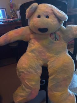 Jumbo Ty Peace Bear Buddy.