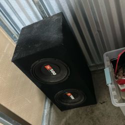 Dual Jbl Audio 12 Inch Woofers Whip Box