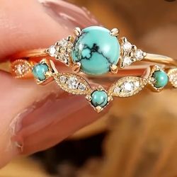 Bohemian Promise Ring Ladies 2piece 