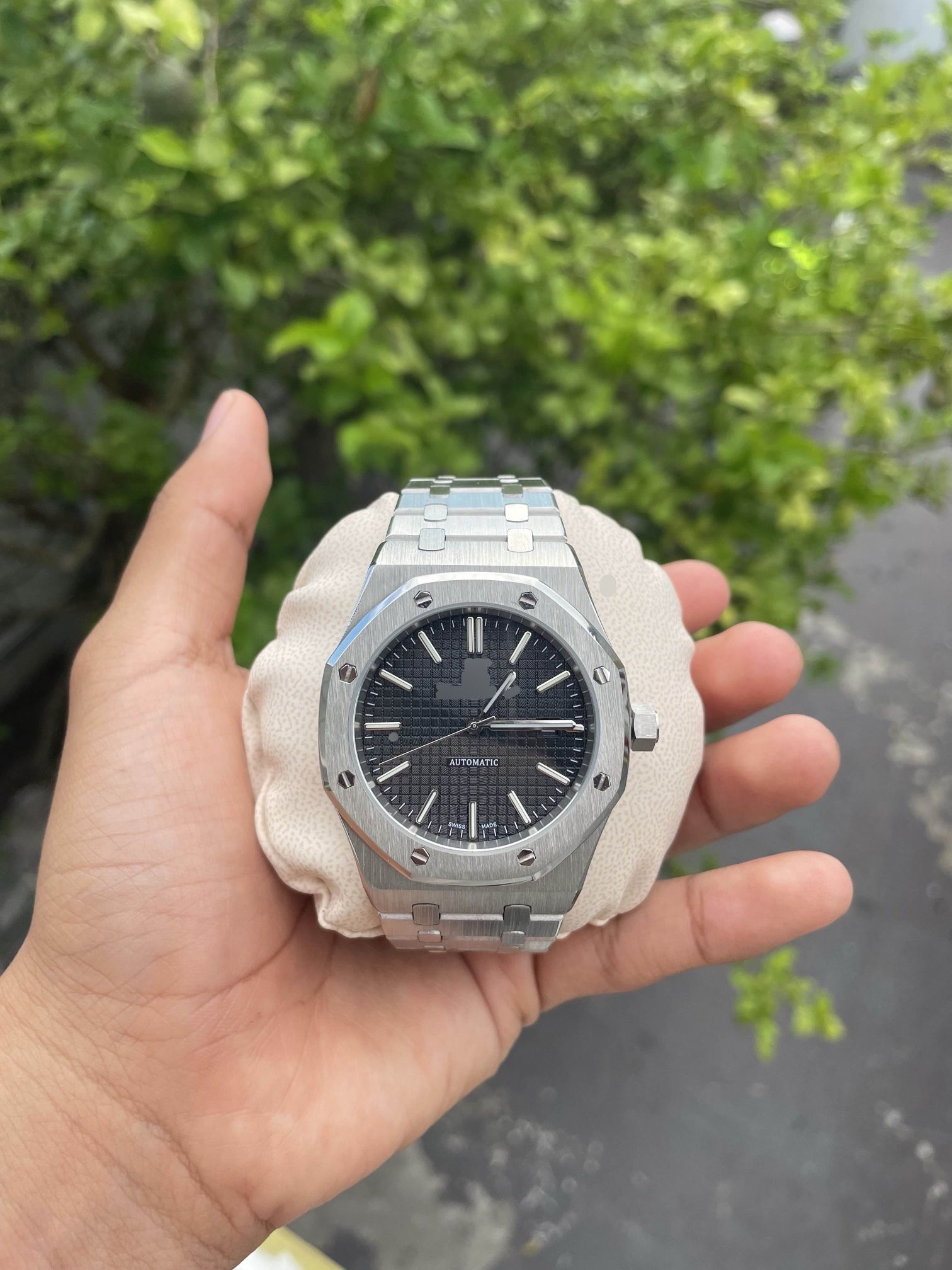 Luxury Men Automatic Stainless Steel Watch