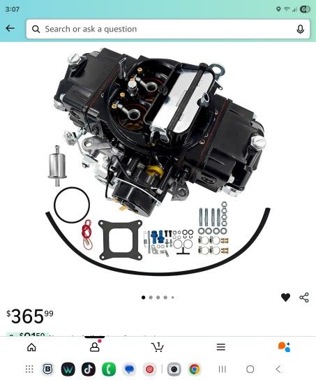 New 4150 650cfm Black Carborator