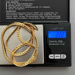 18k Solid Gold Chain 