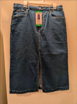 Steve Madden Denim Midi Skirt Size XL