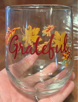 Fall Stemless Wine Glasses