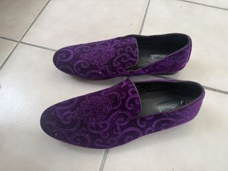 Purple Suede Dress shoes