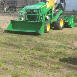 For Sale: 2021 John Deere 1025R with 120R Loader & Rototiller