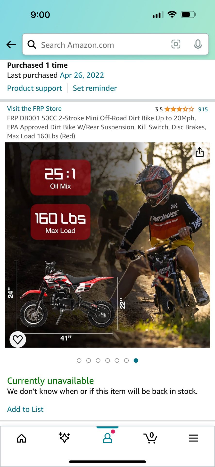 50cc Dirt Bike For Sale Like New!