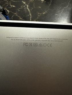 Apple 13 InMacBook Pro With Touch Bar 256 GB Model A1706