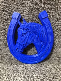 Horseshoe with Horse Wall Hanging Art