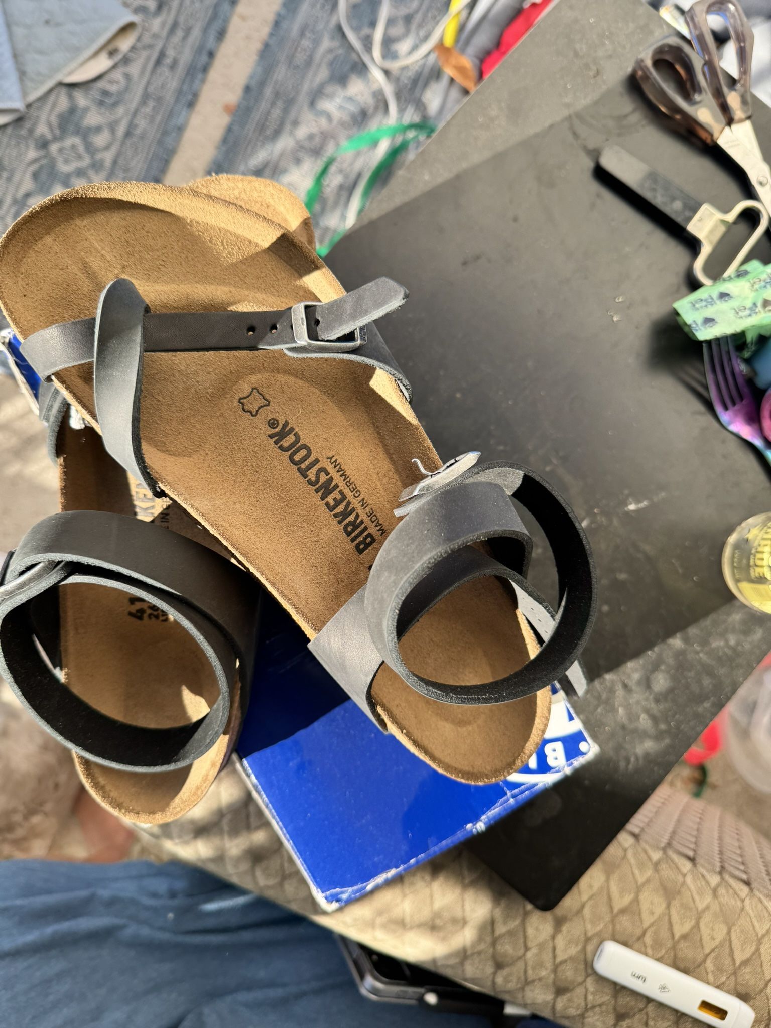 Birkenstock Yara’s Matte Black Leather (new) W/tags