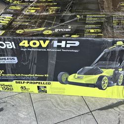 RYOBI 40V HP Brushless 20 in. Cordless Electric Battery Walk Behind Self-Propelled Lawn Mower with 6