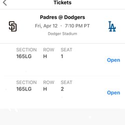Dodgers Vs. Padres 4/12