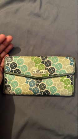 Fossil Trifold Wallet Multicolor Print