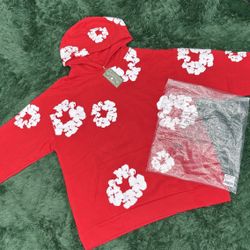 RED DENIM TEARS HOODIE🛍️🧼