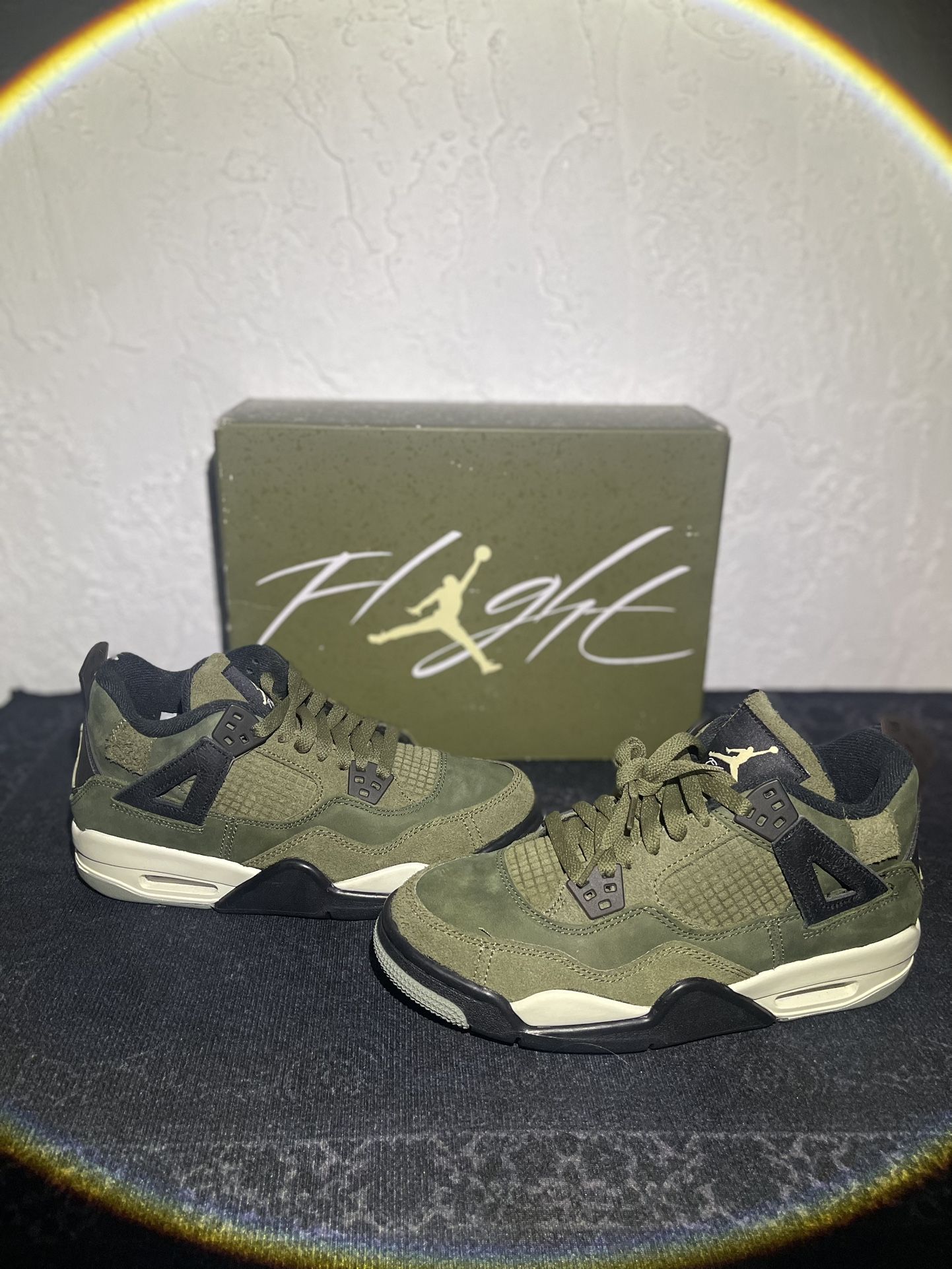 Jordan 4 Olive Brand New Size 5.5y OG ALL