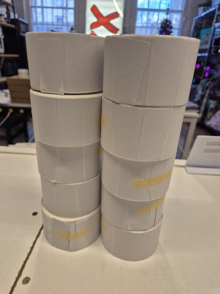 (10 Rolls) 2" x 1" Direct Thermal NON Perforated Labels Adhesive for Rollo & Zebra $10