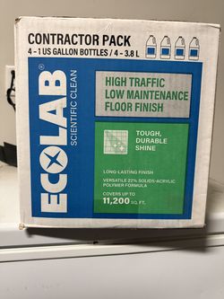 Ecolab High Traffic Floor Finish Case 4-Pack 4 Gal NEW
