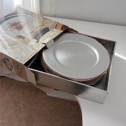 Silver Charger Plates (8)
