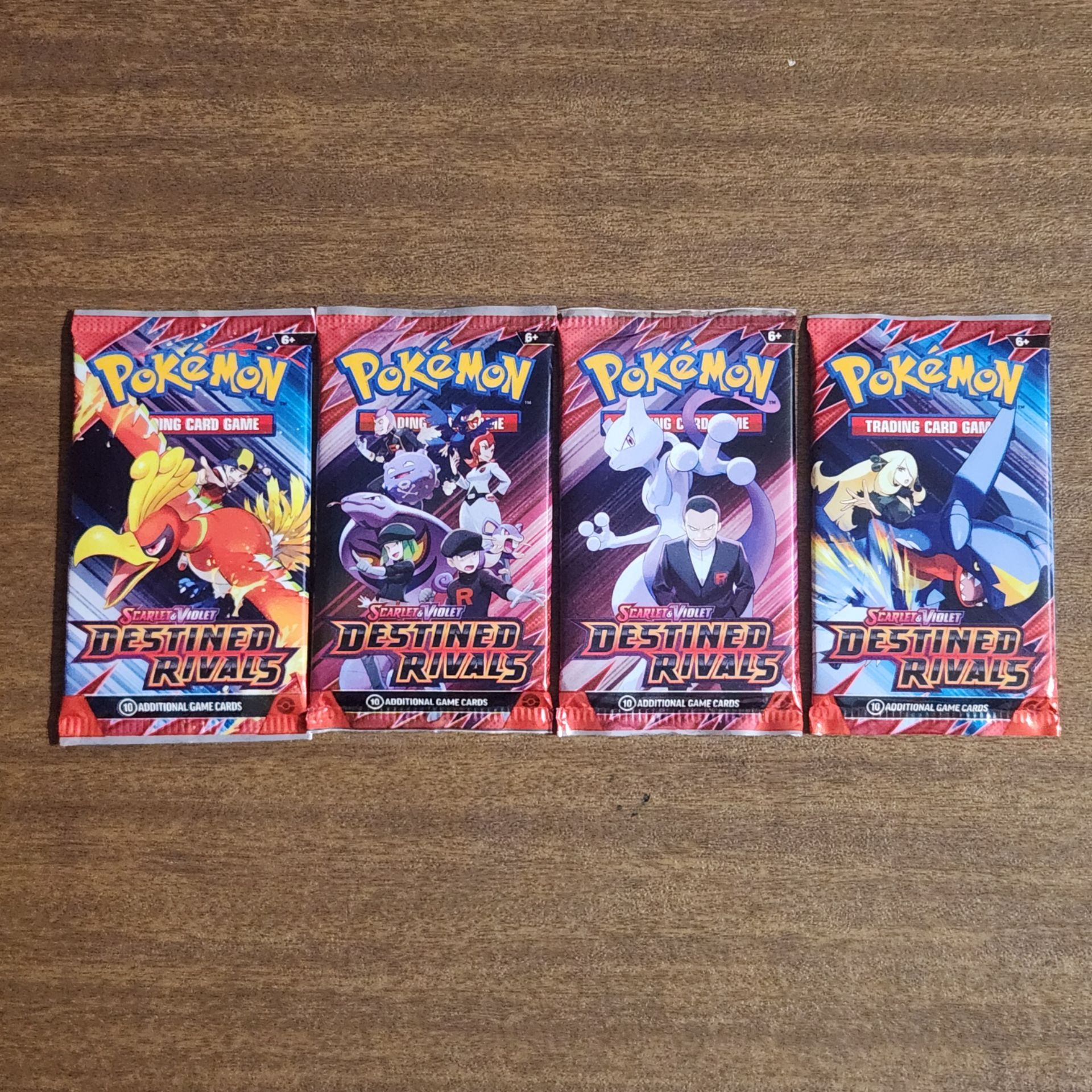 Pokemon Cards Scarlet and Violet Destined Rivals Booster Pack Art Bundle(4 Total)