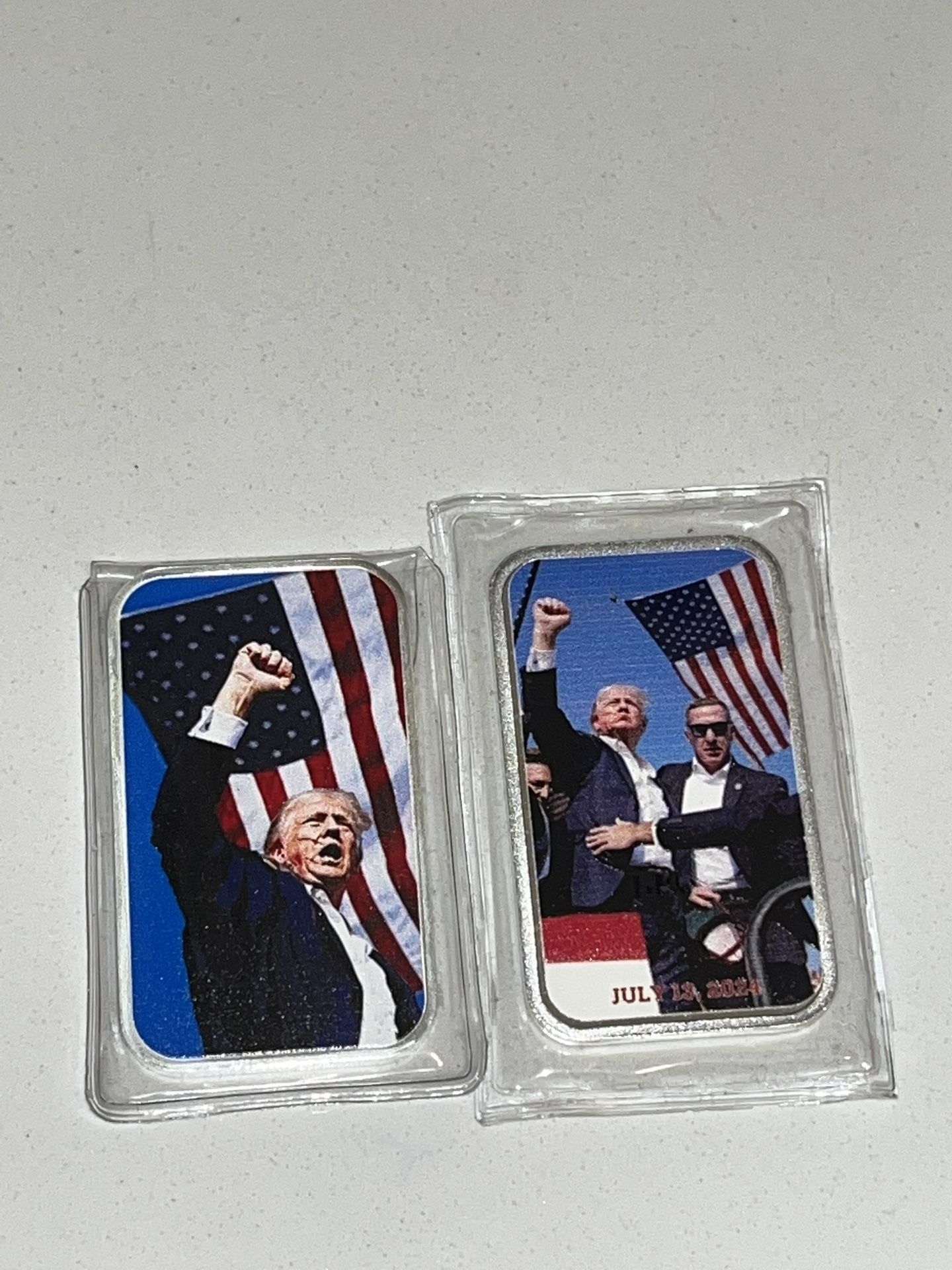 (5) 1oz silver Bars/ Trump