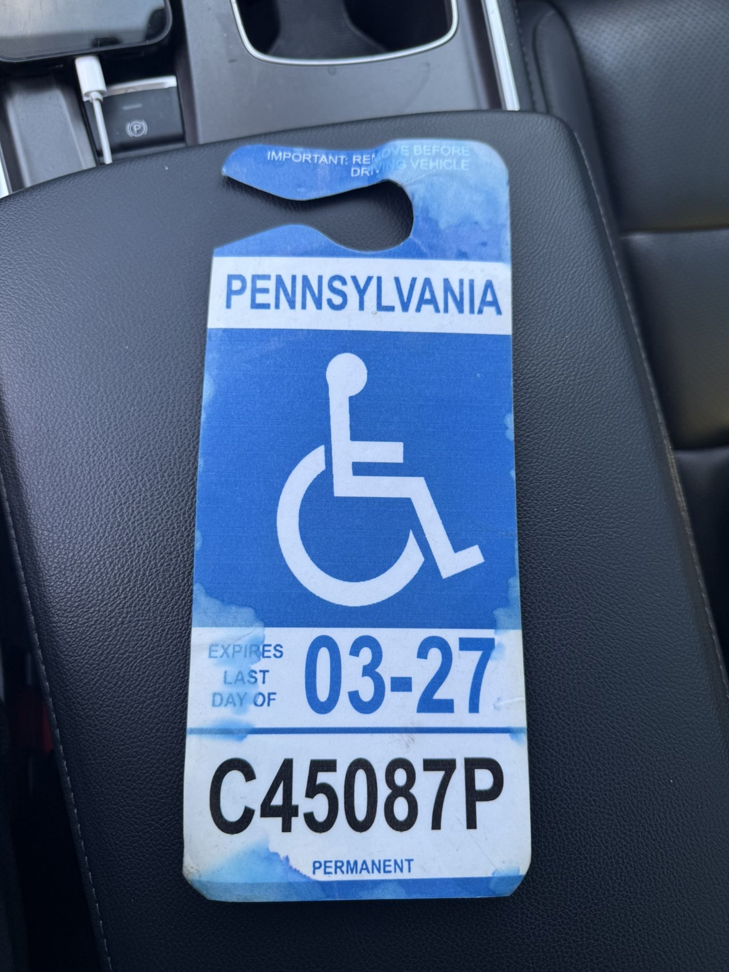 Handicap Parking Pass