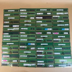 MIXED LOT 60x 8GB (1x 8GB) DDR4 3200MHz 2666MHz 2400MHz 2133MHz RAM ALL BRANDS