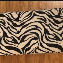 Zebra Print Bed Ottoman Bench
