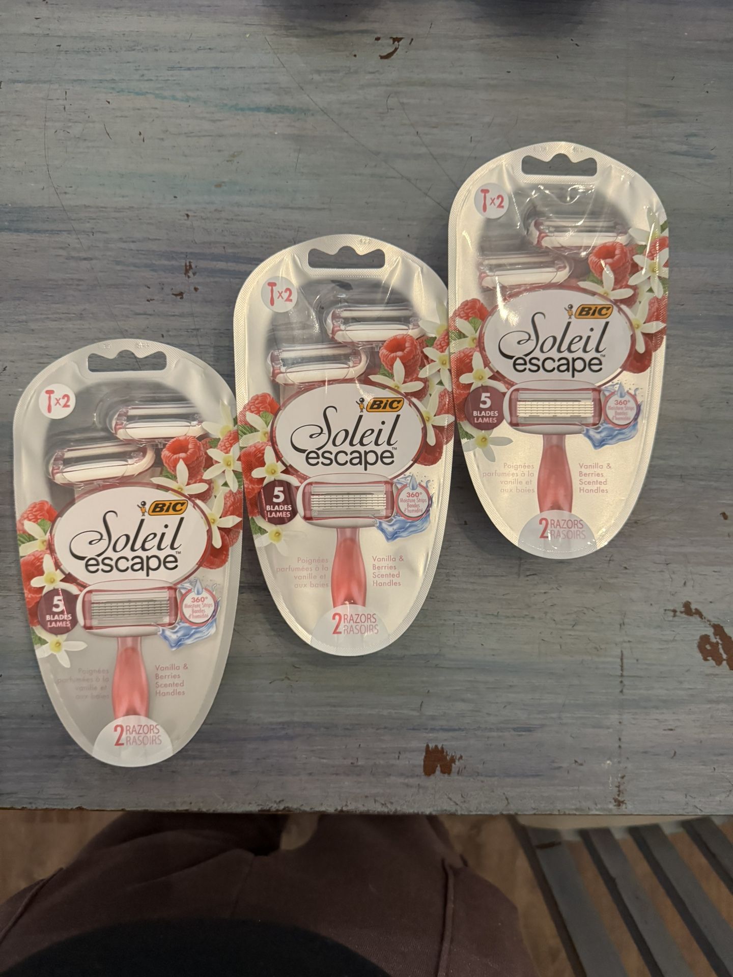 Bic Soleil 5, Escape Vanilla & Berries 3ct