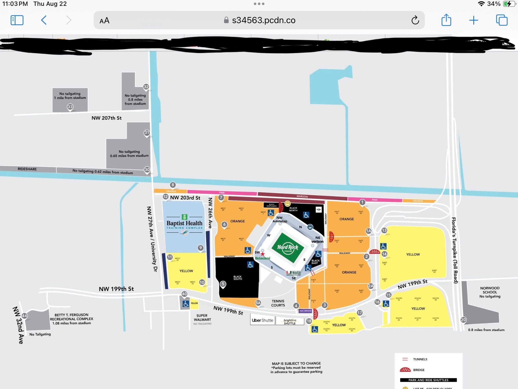 Miami Hurricanes Vs Notre Dame Orange Parking & More