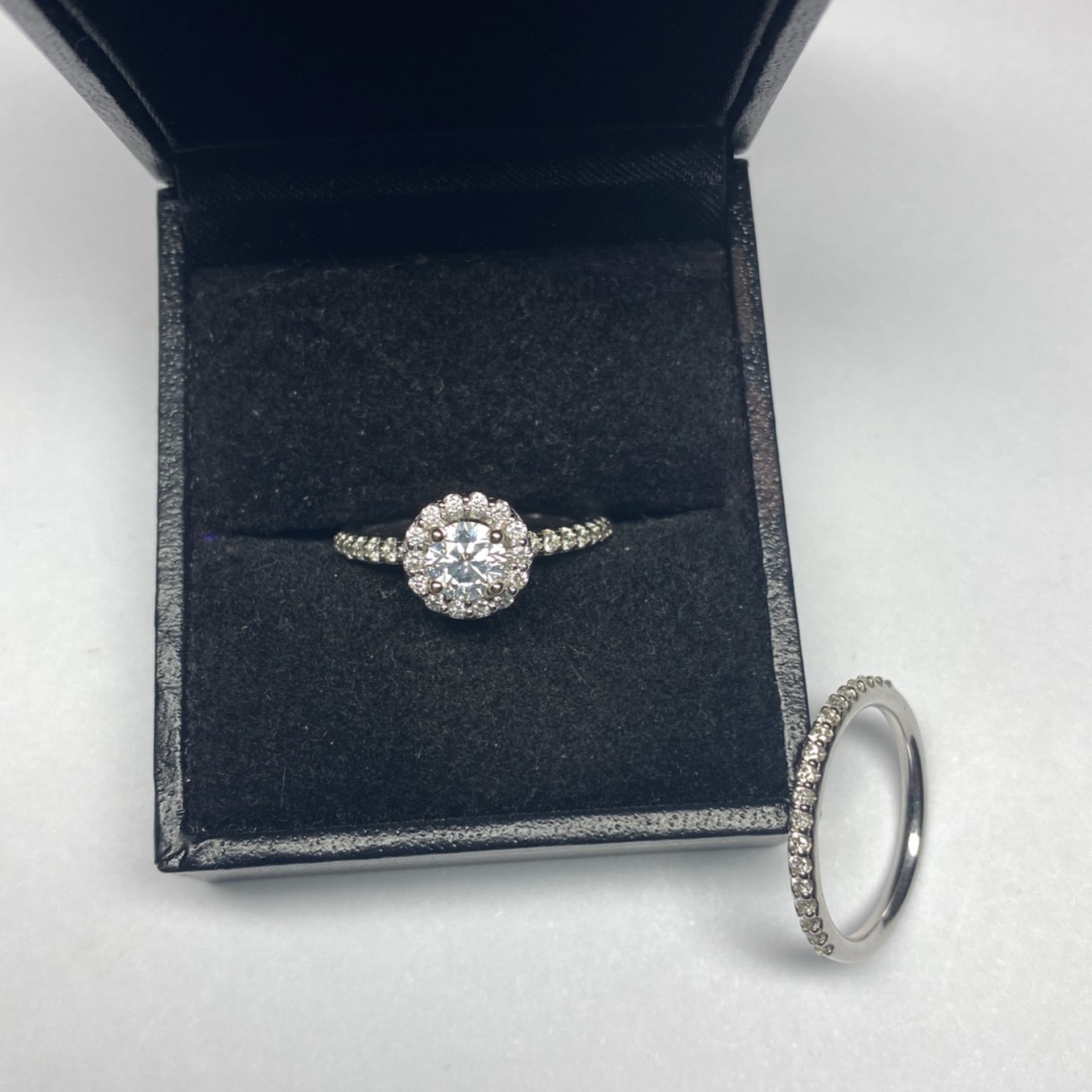 White Gold Diamond wedding Set